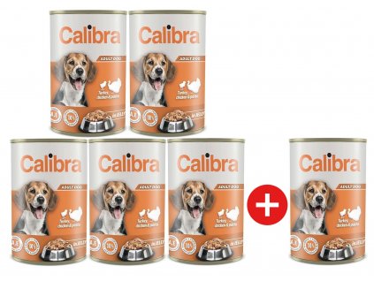 Calibra Dog - konz.Turk,chick&pasta in jelly - 1240g - AKCE 5+1 ZDARMA