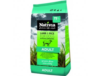 Nativia adult lamb and rice 3kg