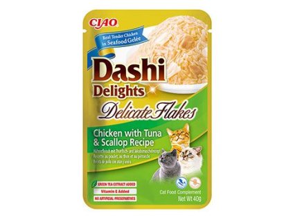 Churu Cat Dashi Delights Deli Flakes Chick&Tun&Scal40g