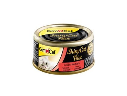 Gimcat ShinyCat konz. filet tuňák s lososem 70g