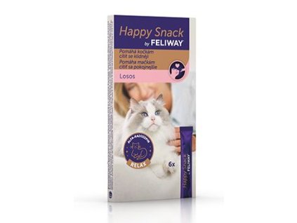 Feliway Happy Snack Losos 6x15g
