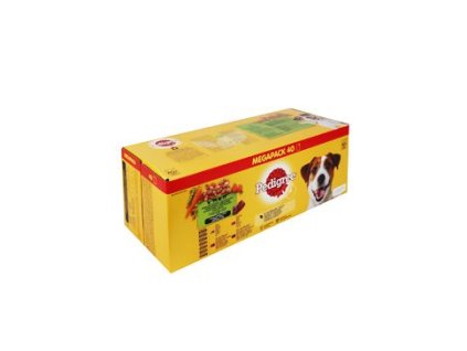Pedigree kapsa Adult mas.výběr se zel.ve šťávě 40x100g