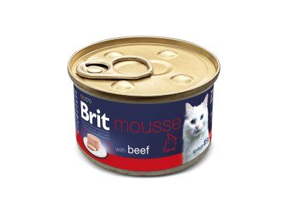 Brit Premium Cat by Nature Mousse Beef 85g