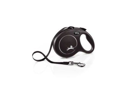 Vodítko FLEXI Classic New L pásek 8m/50kg černá