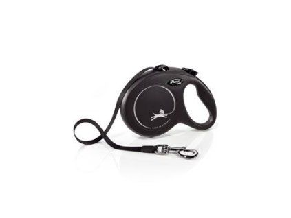 Vodítko FLEXI Classic New L pásek 5m/50kg černá