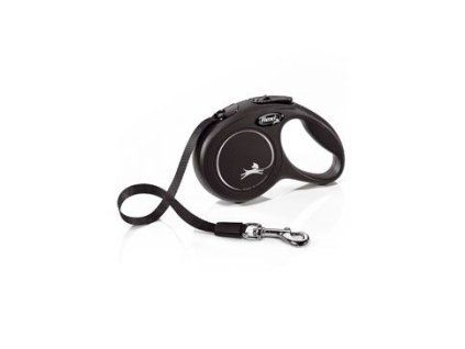 Vodítko FLEXI Classic New XS pásek 3m/12kg černá