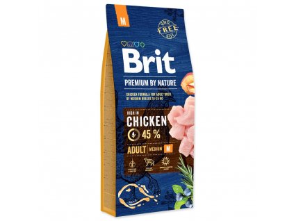 brit premium by nature adult m 15 kg