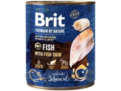 Brit Premium Dog by Nature konz Fish & Fish Skin 800g I