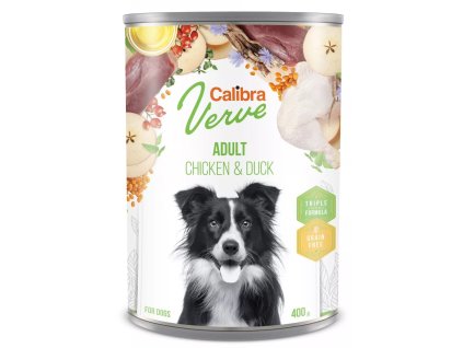 Calibra Dog Verve konz.GF Adult Chicken&Duck 400g