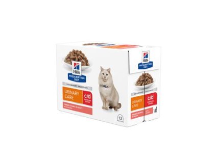 Hill's Fel. PD C/D Urinary Stress Salmon kapsa 12x85g