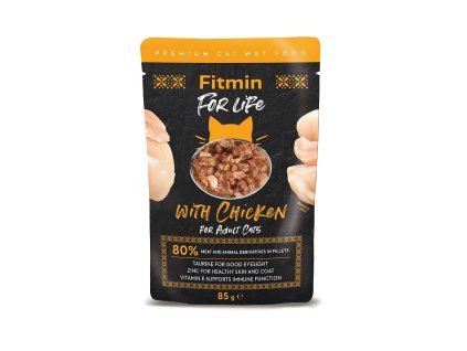 ffl cat pouch adult chicken 85g h L