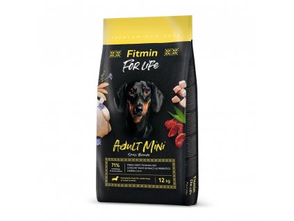 fitmin dog for life adult mini 12 kg h L
