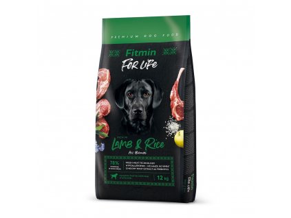 fitmin dog for life lamb rice 12 kg h L