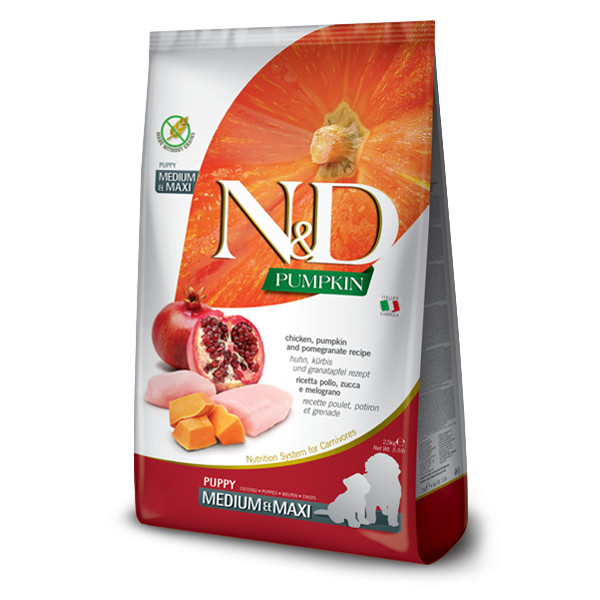 N&D - Pumpkin DOG Puppy M/L Chicken & Pomegranate - 12kg