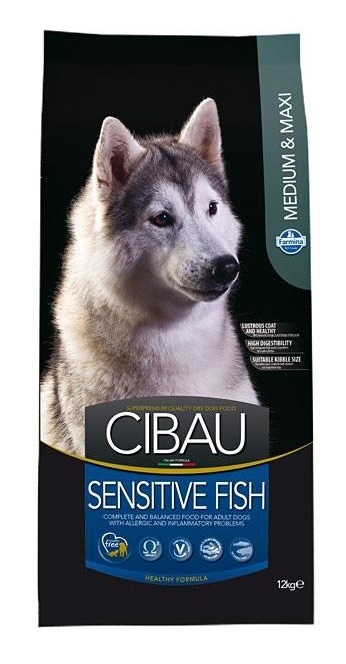 CIBAU - Adult Sensitive Fish&Rice - 12kg + 2kg ZDARMA
