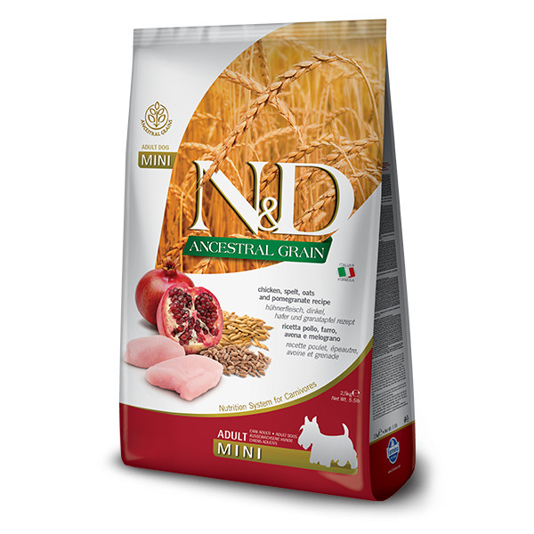 N&D - LG DOG Adult Mini Chicken & Pomegranate - 2,5kg