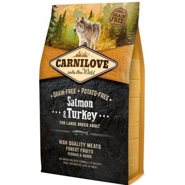 Carnilove Dog - Salmon & Turkey for LB Adult - 4kg