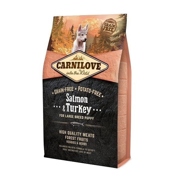 Carnilove Dog - Salmon & Turkey for LB Puppies - 1,5 kg