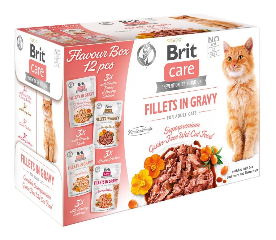 Brit Care - Cat Fillets Gravy Flavour - 12x85g