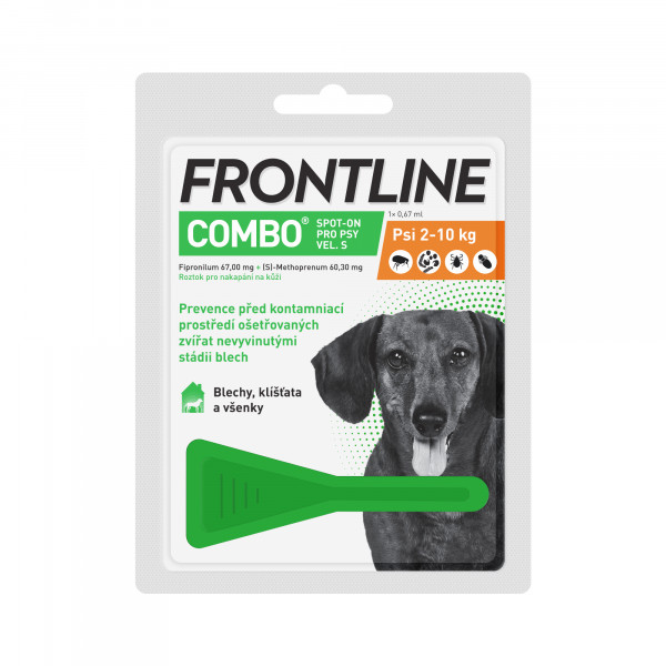 FRONTLINE COMBO - spot-on pro psy S (2-10 kg) - 1x0,67ml