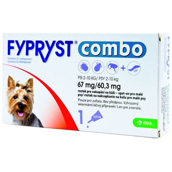 Fypryst combo - spot-on 67/60,3mg - pes malý (2-10 kg)