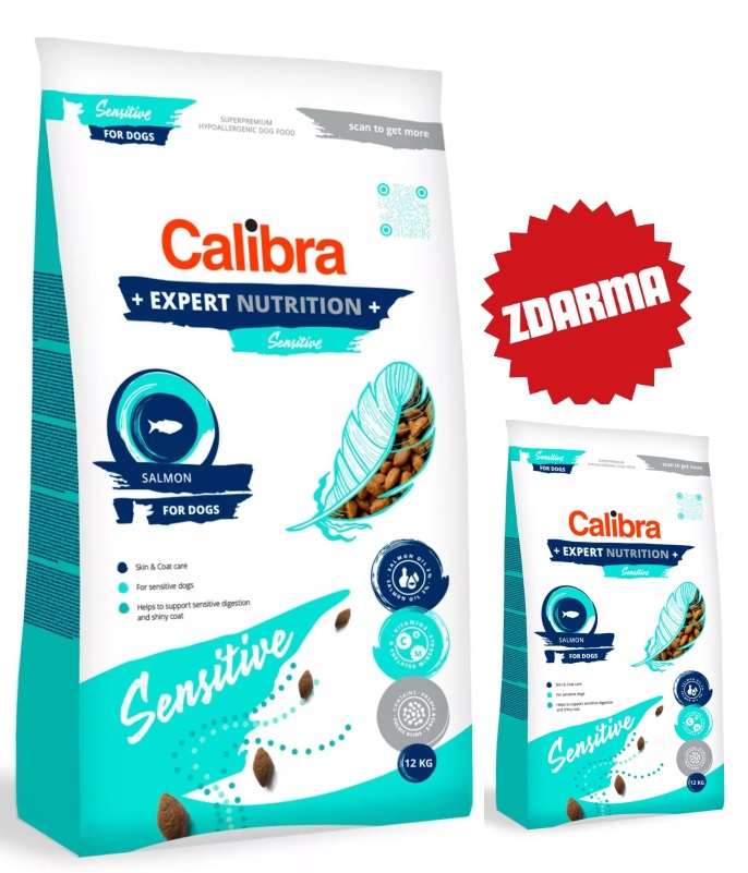 Calibra Dog - EN Sensitive Salmon - 12 kg - AKCE velké + malé balení