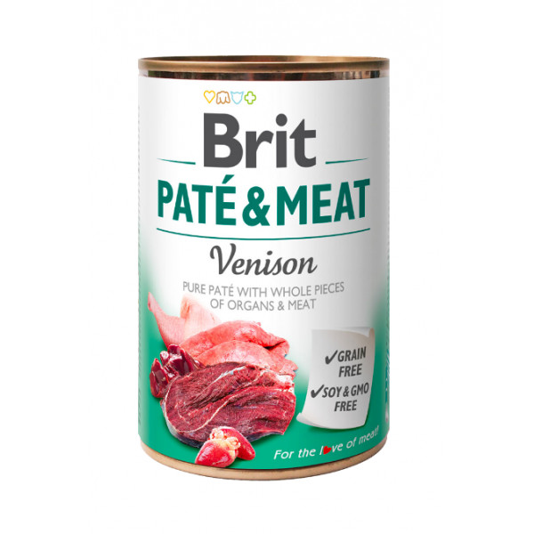 Brit Dog - Paté & Meat Venison - 400g