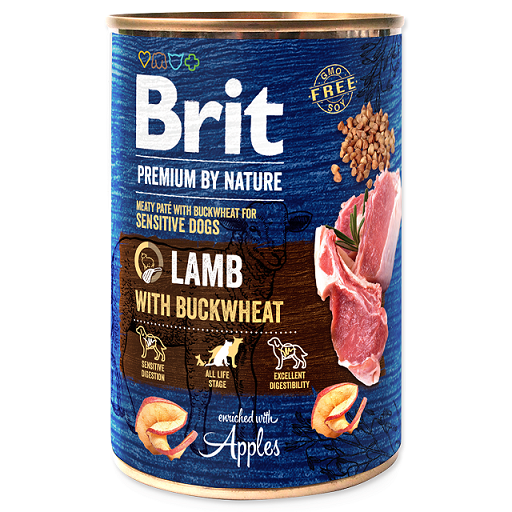 Brit Premium Dog by Nature - Lamb & Buckwheat - 400g