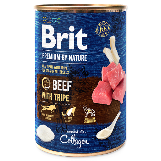 Brit Premium Dog by Nature - Beef & Tripes - 400g