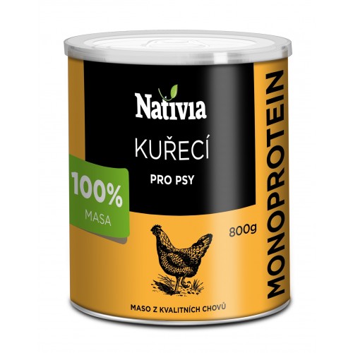 Nativia - Kuřecí maso pro psy - 800g