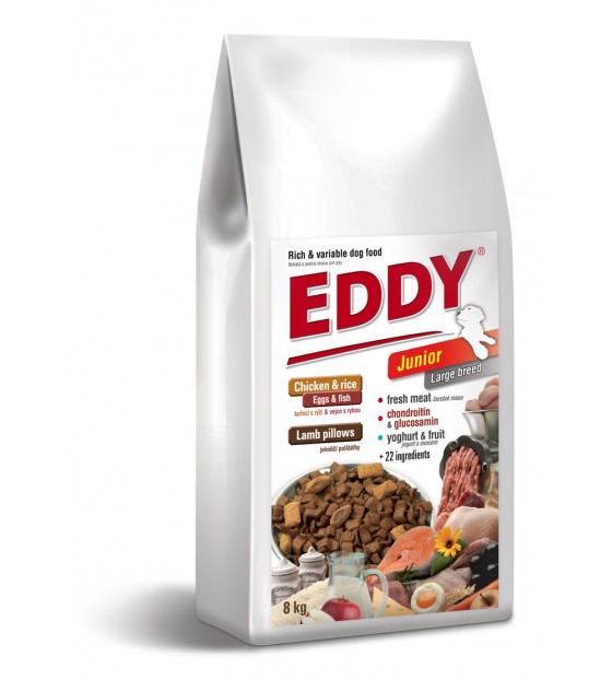 EDDY - Junior Large Breed - masové polštářky - 8kg