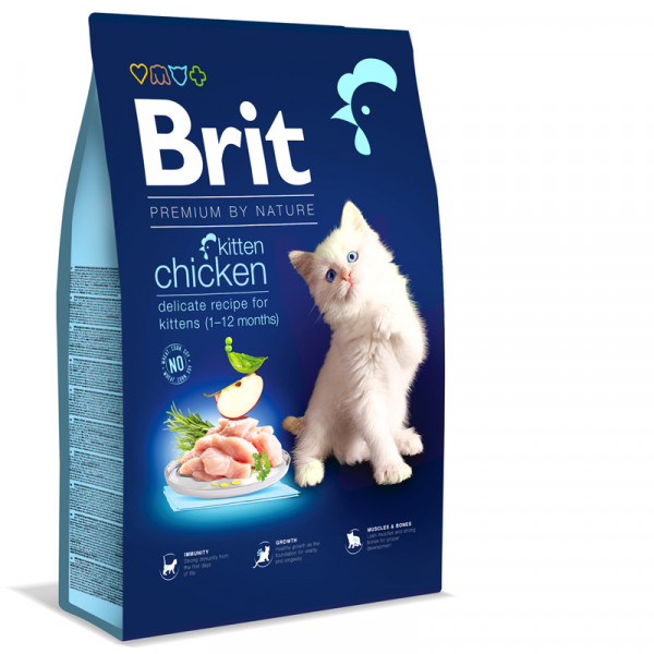 Brit Premium Cat - by Nature Kitten Chicken - 1,5kg