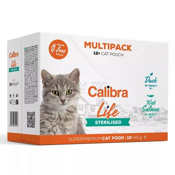 Calibra Cat Life - kapsa Sterilised Multipack - 12x85g