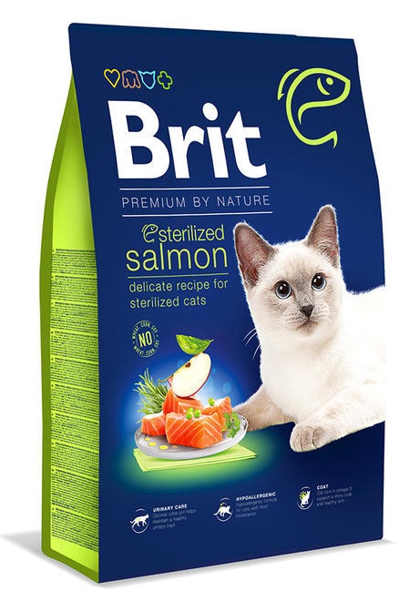 Brit Premium Cat - by Nature Sterilized Salmon -1,5kg