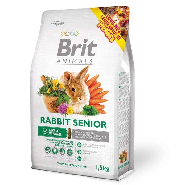 Brit Animals - Králík Senior Complete - 1,5kg