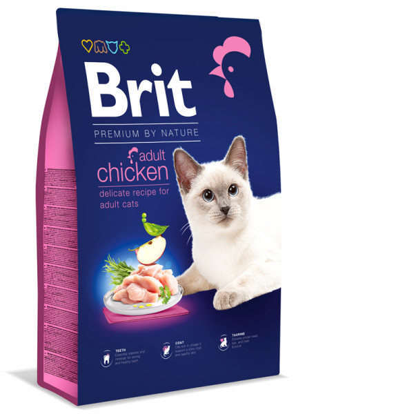 Brit Premium Cat - by Nature Adult Chicken 1,5kg