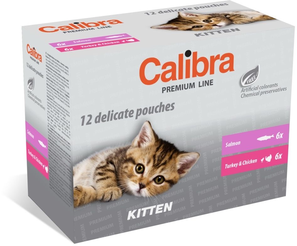 Calibra Cat - kapsičky Premium Kitten multipack - 12x100g