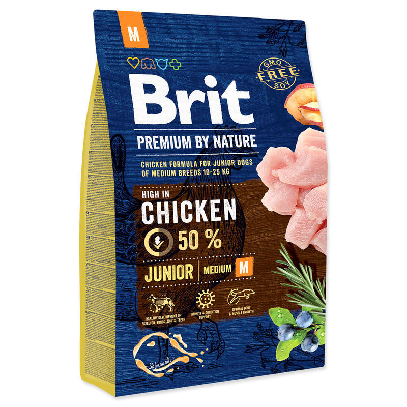 Brit Premium Dog - by Nature Junior M - 3kg