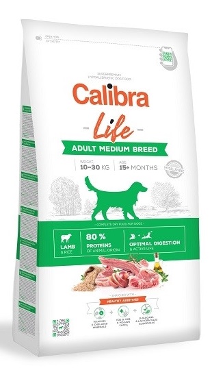 Calibra Dog - Life Adult Medium Breed Lamb - 12 kg