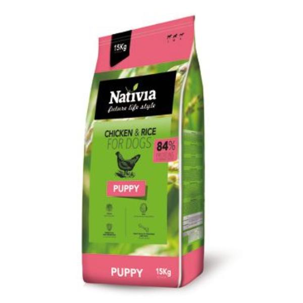 Nativia Dog - Puppy - Chicken&Rice - 15 kg
