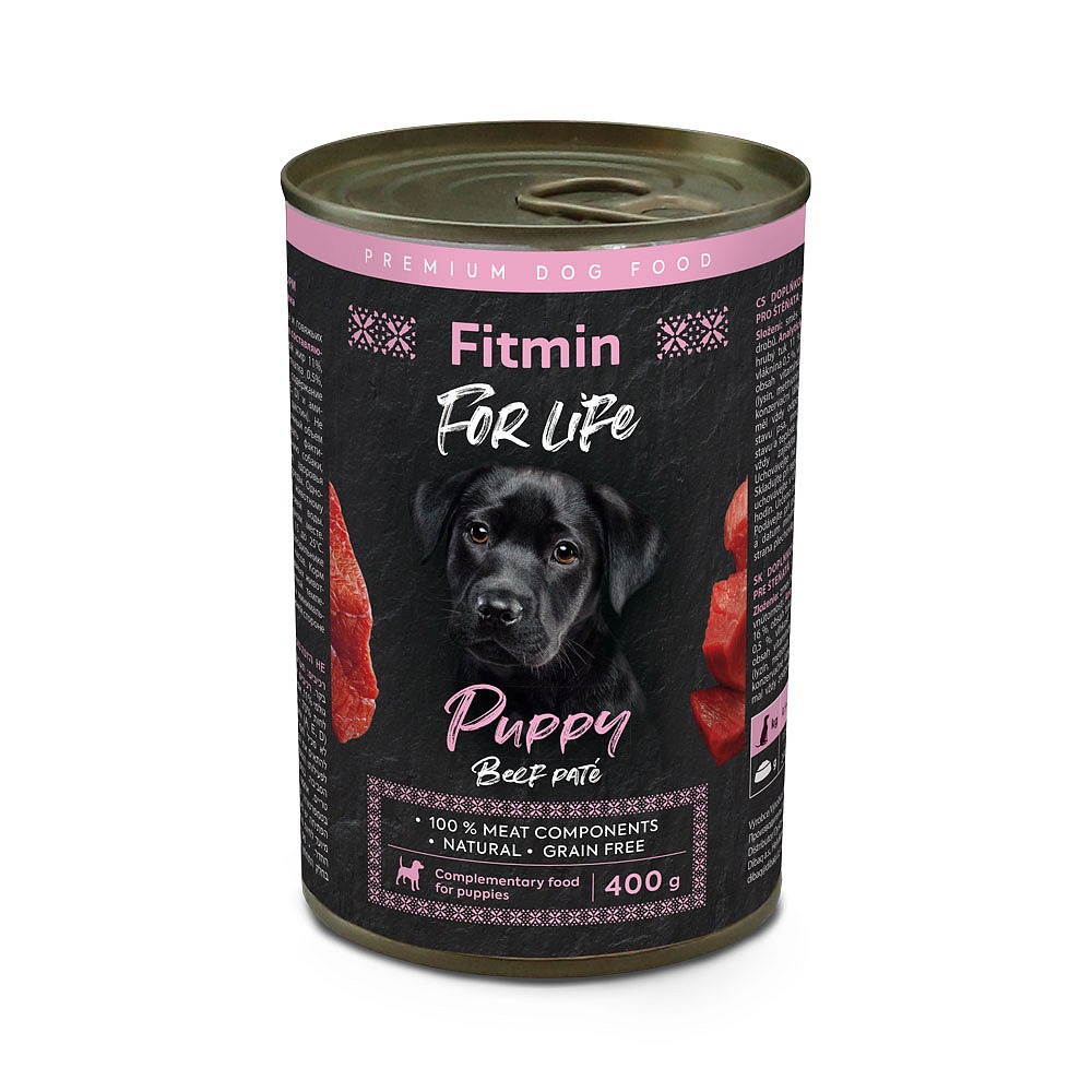 Fitmin For Life - Hovězí konzerva pro štěňata - 400 g