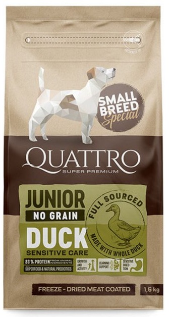 QUATTRO - Dog Dry SB Junior Kachna - 7kg