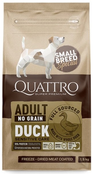 QUATTRO - Dog Dry SB Adult Kachna - 7kg