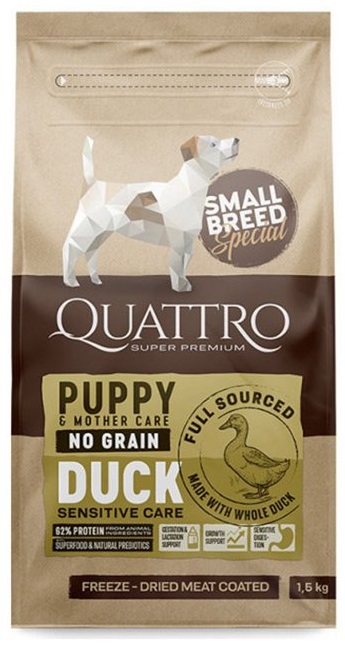 QUATTRO - Dog Dry SB Puppy/Mother Kachna - 7kg