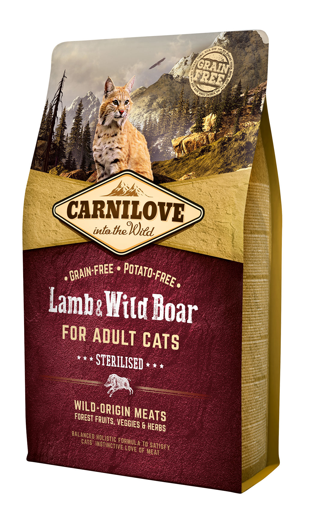 Carnilove Cat - Lamb & Wild Boar Adult Sterilised - 2kg