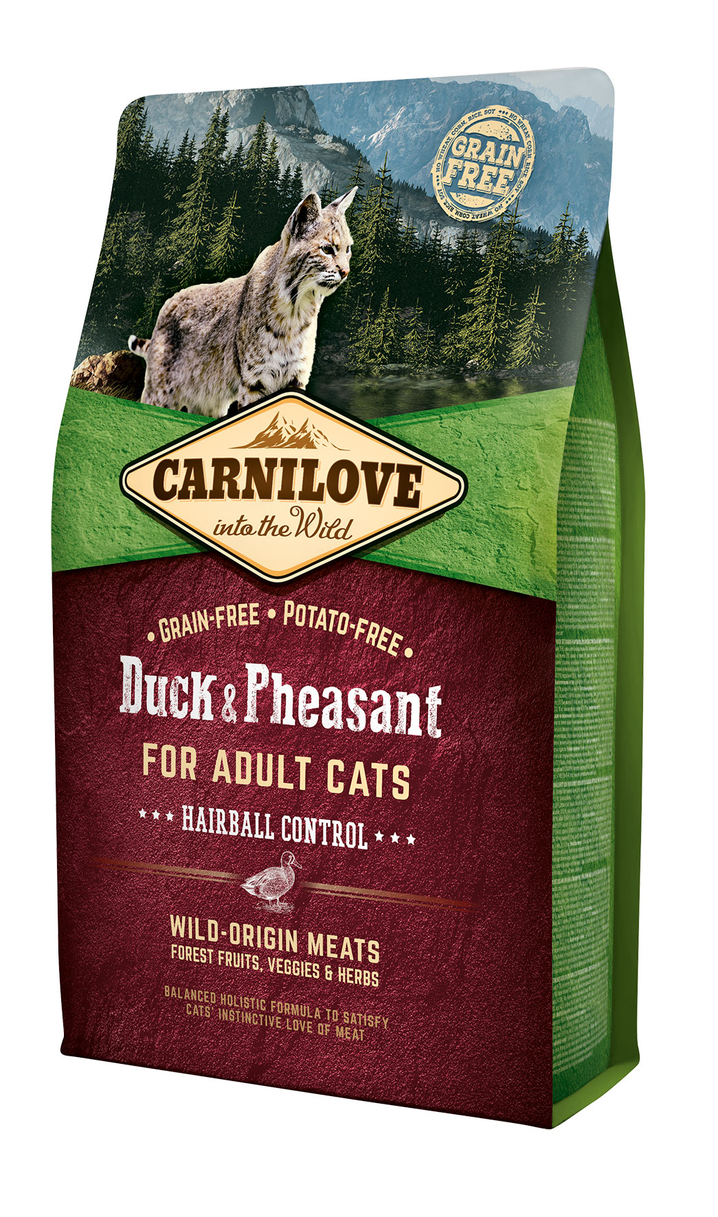 Carnilove Cat - Duck&Pheasant Adult Hairball Contr - 2kg