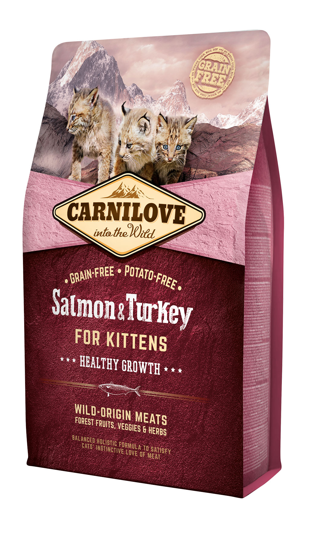 Carnilove Cat - Salmon & Turkey for Kittens HG - 2kg