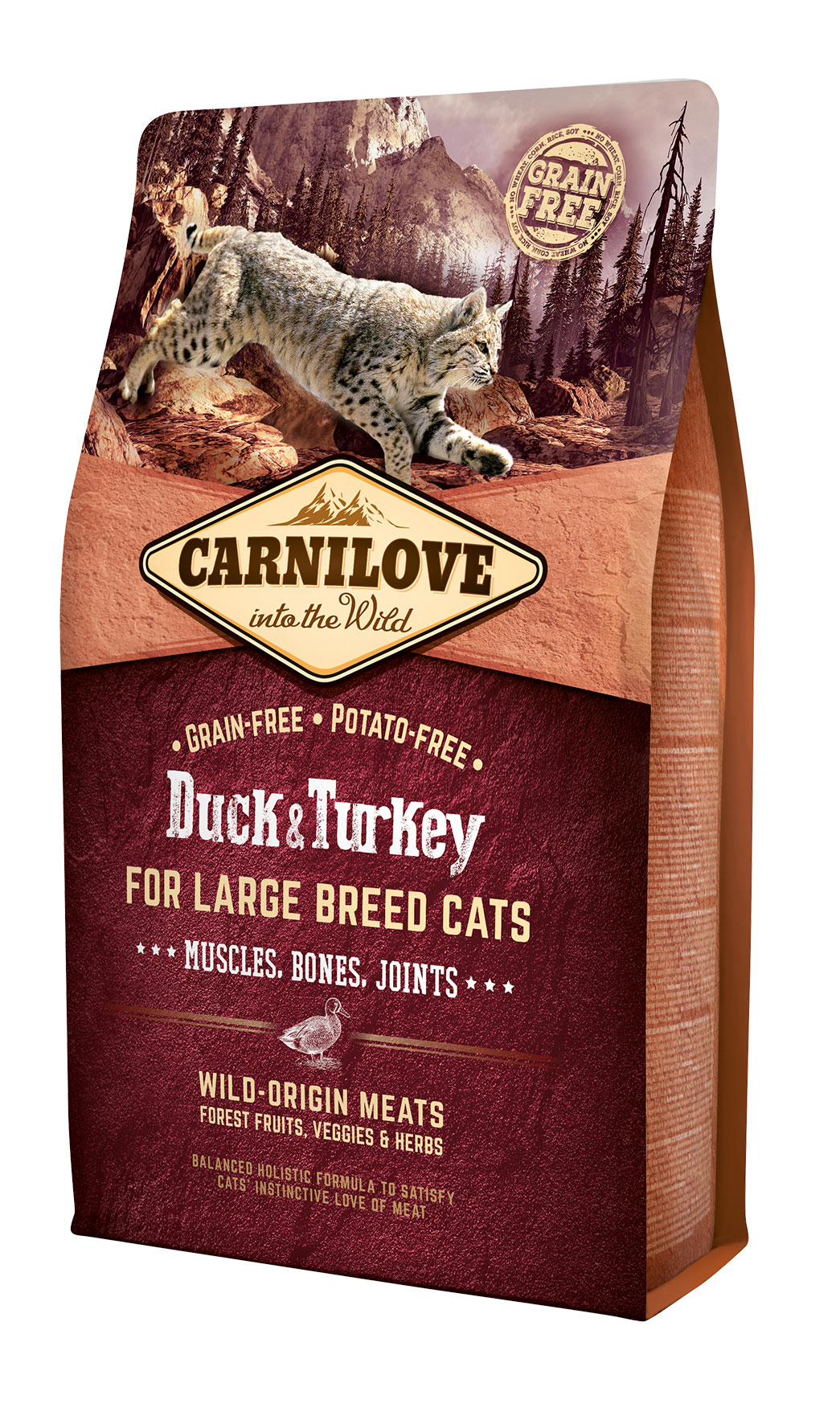 Carnilove Cat - LB Duck&Turkey Muscles,Bones,Joints - 2kg