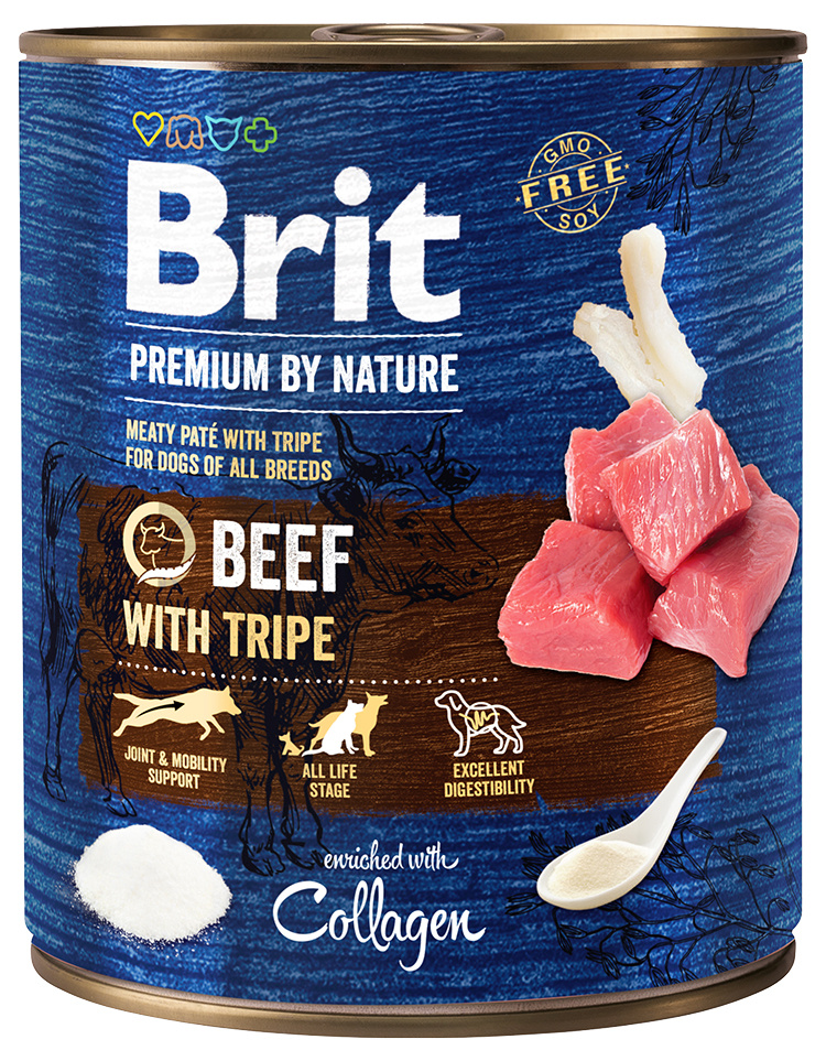 Brit Premium Dog by Nature - Beef & Tripes - 800g