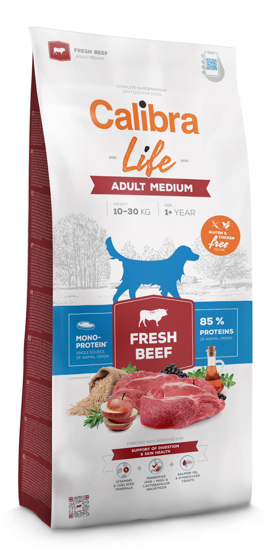 Calibra Dog - Life Adult Medium Fresh Beef - 12 kg